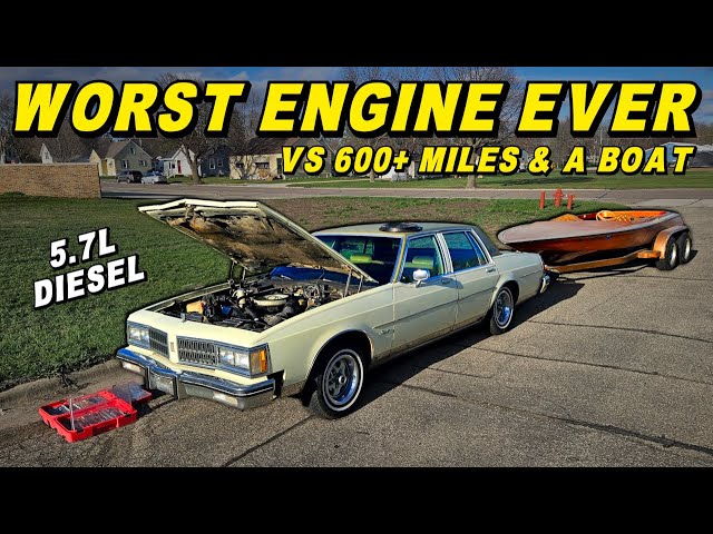 Can we Drive the WORST Diesel Engine 600+ MILES and TOW A BOAT!?