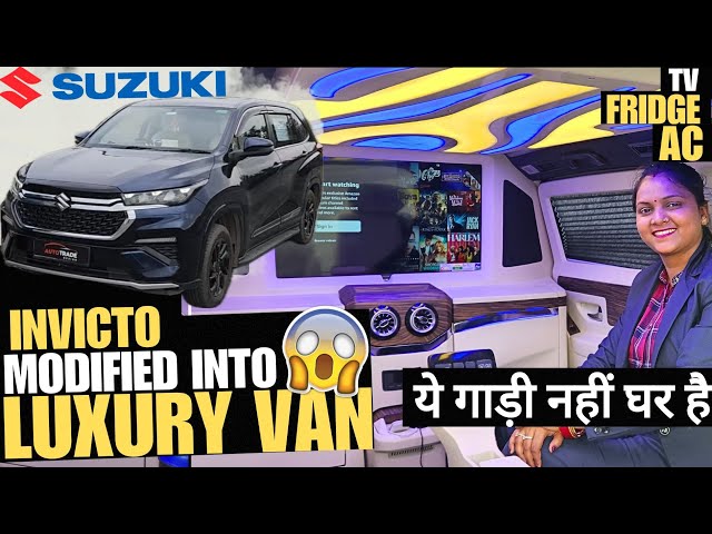 Maruti Suzuki Invicto Modified Into A LUXURY VAN 🔥 TV , Fridge , SOFA SEAT 🔥