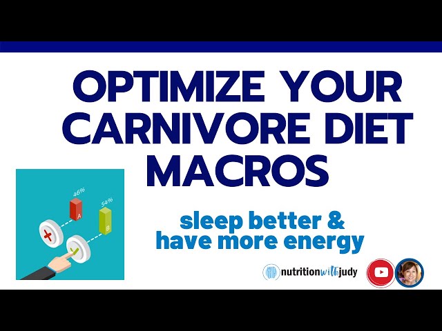Optimize Your Carnivore Diet Macros to Get Better Sleep and More Energy - Ideal Macros and Ratios