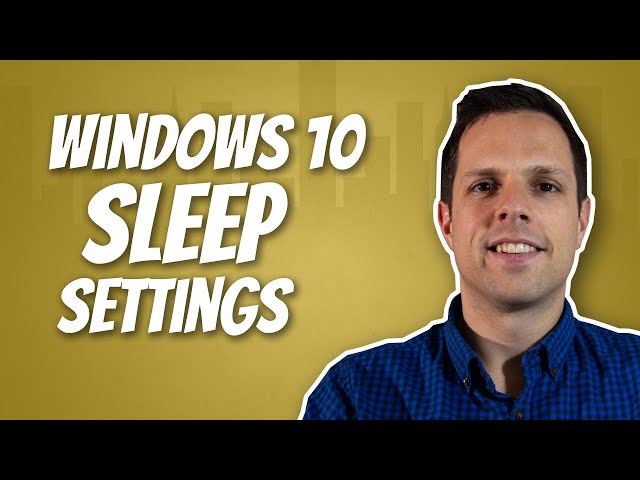 How to stop your screen going to sleep in Windows 10