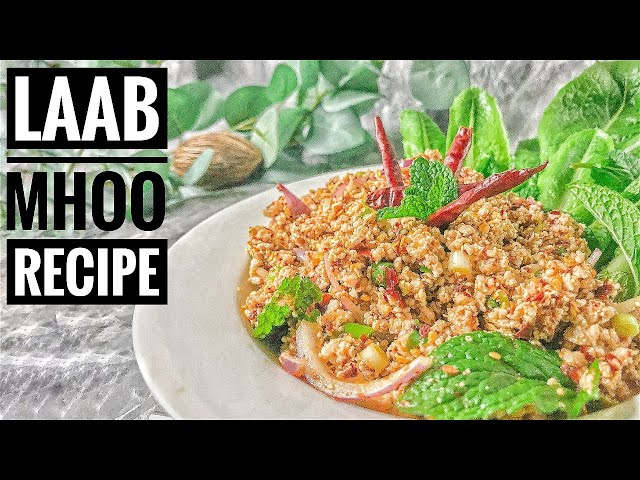 Spicy Minced Pork Salad Recipe | Laab(Larb/Laap) Moo | Thai Girl in the Kitchen