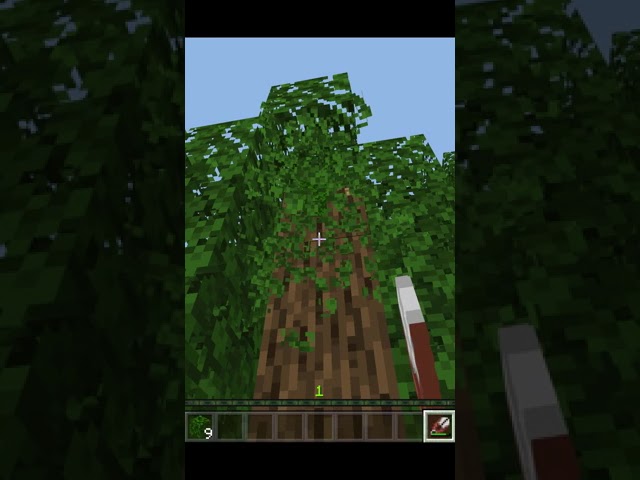Minecraft Shorts - Harvesting and Using Leaves in Minecraft