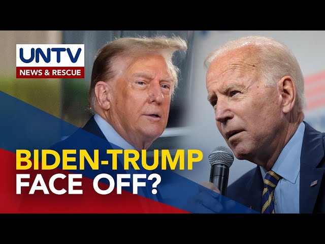 US Pres. Biden, handang harapin si Donald Trump sa isang election debate