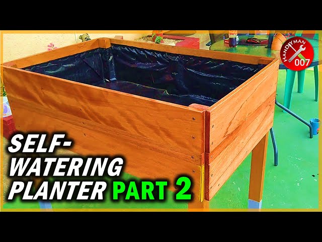 Build a Stunning & Functional Self-Watering Wooden Planter Box (Part 2)