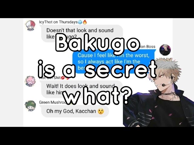 Bakugo is a secret what? MHA texts ||Oh no by Marina and the Diamonds||