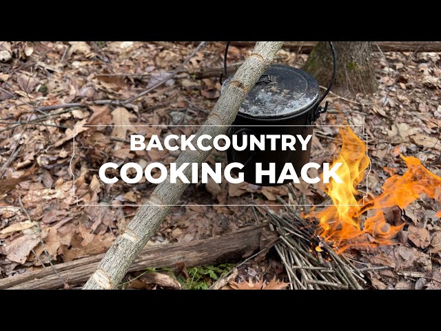 Campfire Cooking Setup for Trekking: Bushcraft Skill Survival Hack