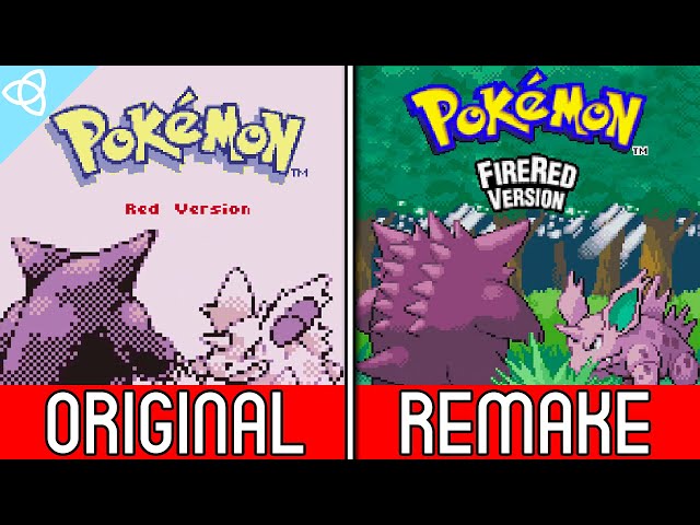 Pokémon Red vs. FireRed (Original vs. Remake) | Side by Side