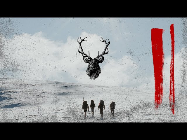 Alpine Hunting Red Stags - The Winter Blizzard