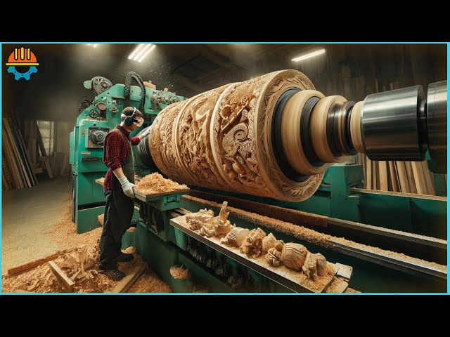 50 Moments Satisfying Wood Carving Machines, Wood CNC & Lathe Machines