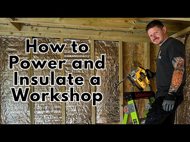 Installing Electricity and Insulating a Garden Room - Workshop Build PT6