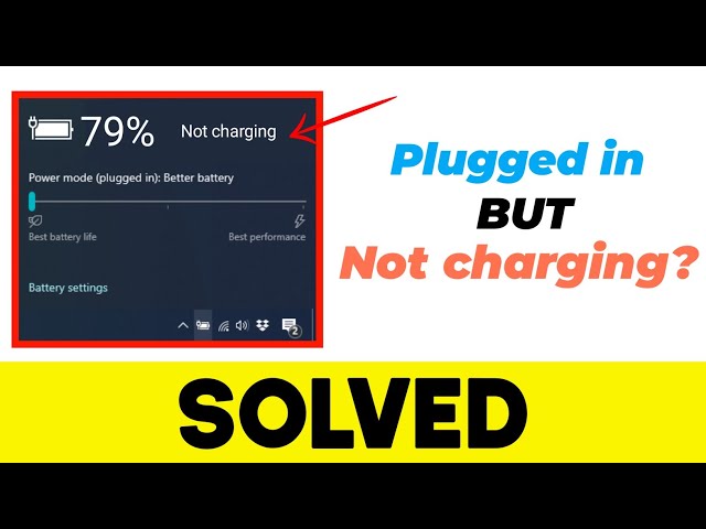 ✴️Fixed! Plugged in but NOT CHARGING Windows 10 || Laptop Battery 🔋💻