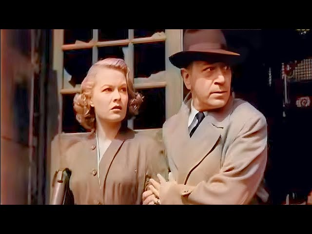 Film-Noir | Escape Route / I'll Get You (1952) George Raft, Sally Gray | Colorized