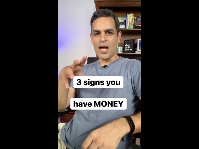 3 Signs You Have Money | Ankur Warikoo #Shorts