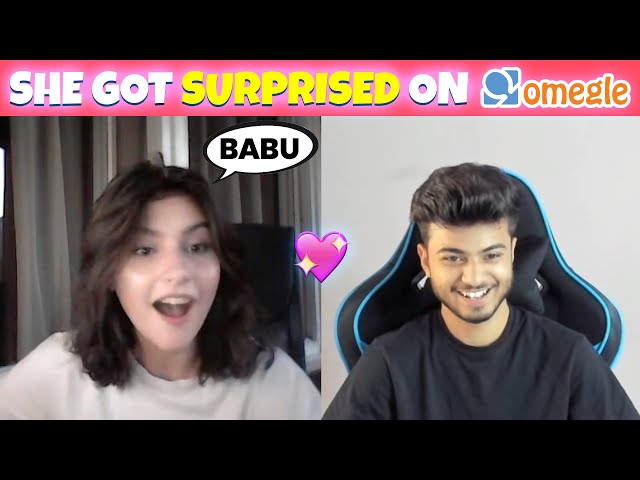 OMEGLE: She got Surprised 😂 | Flirting with Girls on Omegle 😍💖