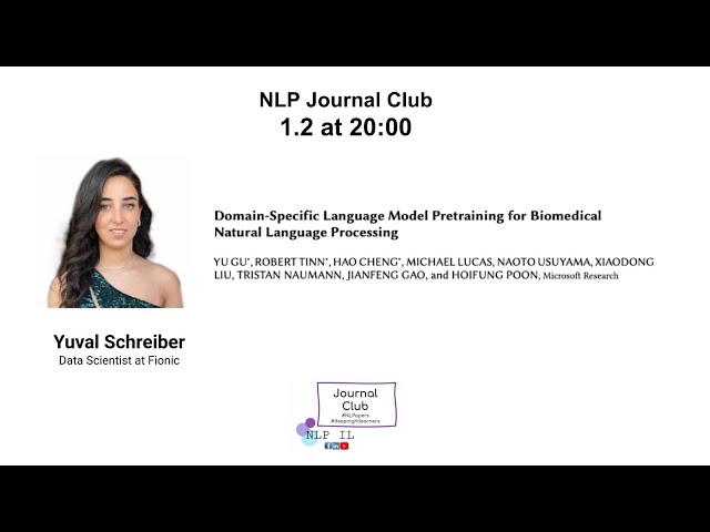 NLP IL Journal Club #14 - Yuval Schreiber