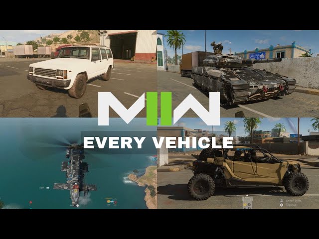 Modern Warfare 2 All Vehicles Gameplay