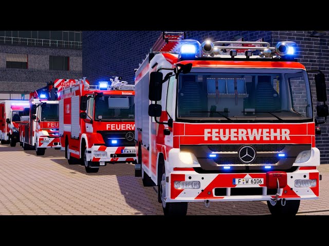Emergency Call 112 - Frankfurt Firefighters On Duty! 4K