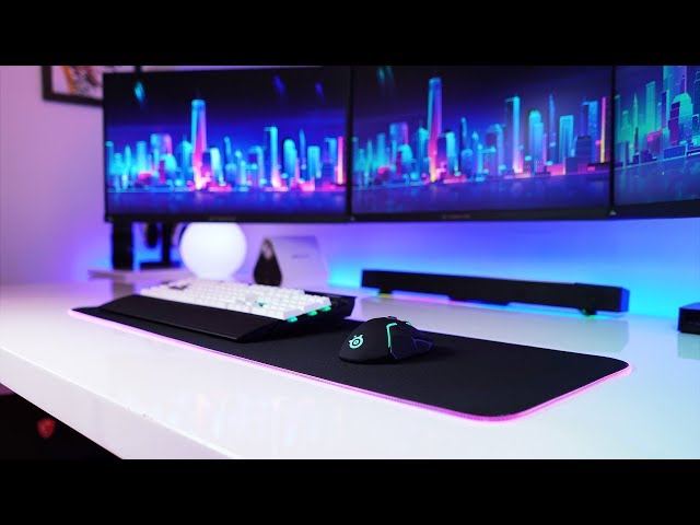 QCK Prism Extended RGB Mouse Pad & SteelSeries Rival 650.. Damn! 😍