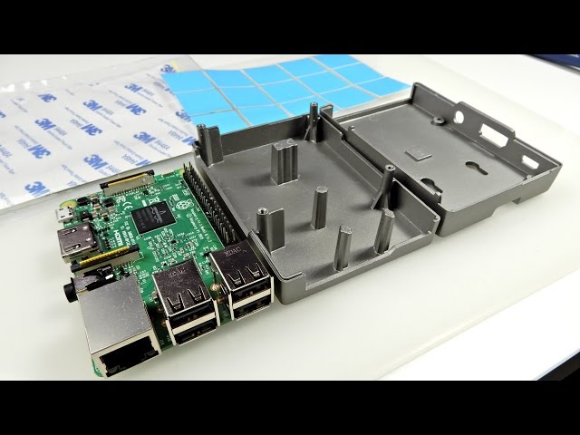Assembling raspberry pi 3 into a case, comparing thermal interfaces