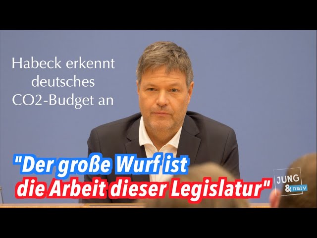 Klimaschutzminister Habeck erkennt deutsches CO2-Budget an