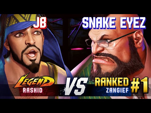 SF6 ▰ JB (Rashid) vs SNAKE EYEZ (#1 Ranked Zangief) ▰ High Level Gameplay