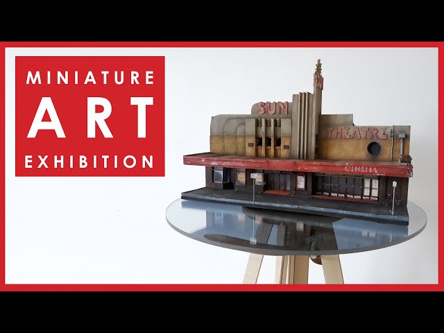 Miniature art exhibition, Melbourne 2020 - urban decay and weathered buildings