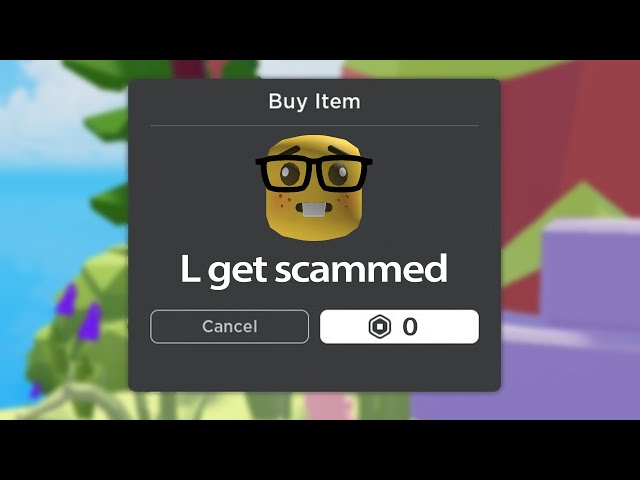 Roblox scammed me