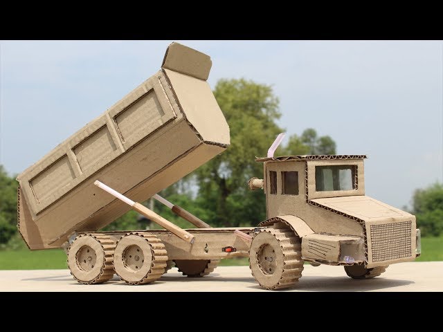 Wow! How to Make a Dump Truck with Cardboard at Home