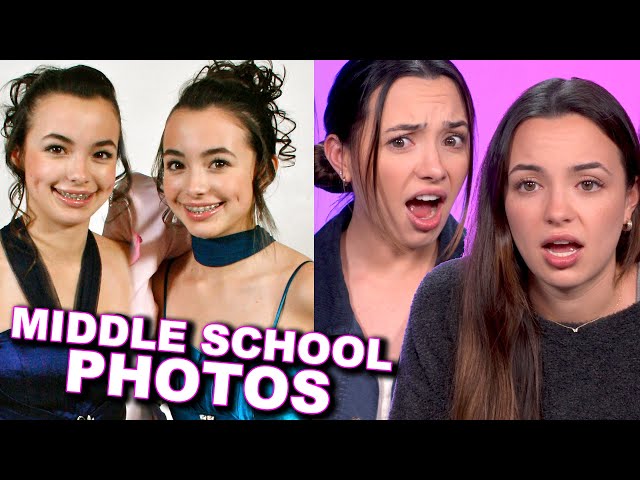 Reacting To Our Middle School Outfits - Merrell twins