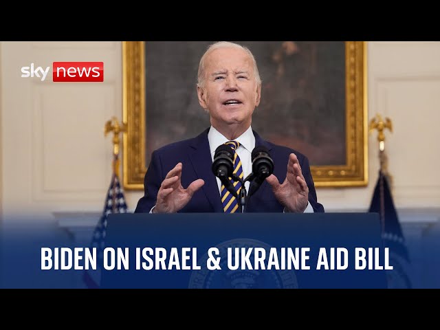 Joe Biden delivers speech as Senate passes aid package for Ukraine, Israel and Taiwan