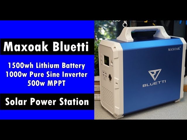 $999 1500wh "Bluetti" Solar Generator: Lithium Battery + MPPT + Inverter Power Box
