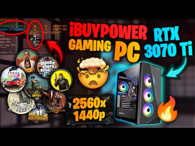 iBuyPower Pro SlateMono 237i Gaming Test ⚔️🛡 Intel i7-12700KF, RTX 3070 Ti, 1440p ✅