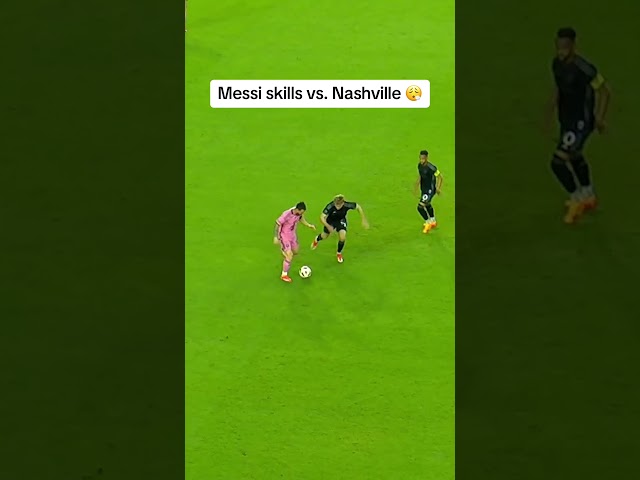 Leo Messi was having fun against Nashville 😄
