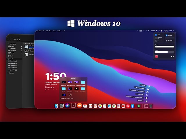 MacOS Big Sur Theme For Windows 10 || Make Windows 10 Look Like MacOS Big Sur 2021