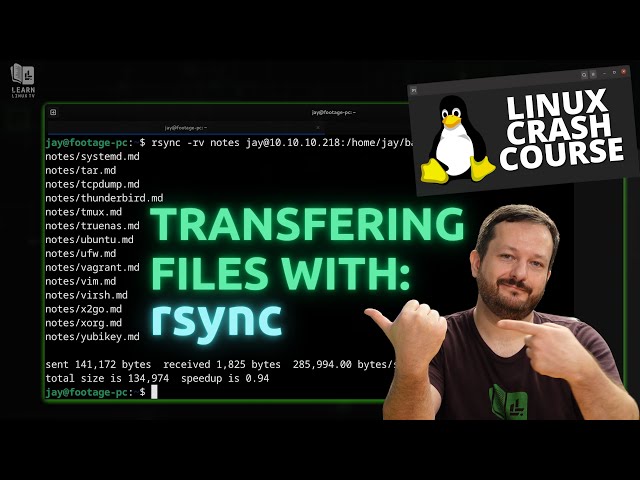 How to Use the rsync Command to Transfer Files (Linux Crash Course Series)