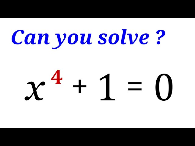 Solve the equation, you should learn this trick!