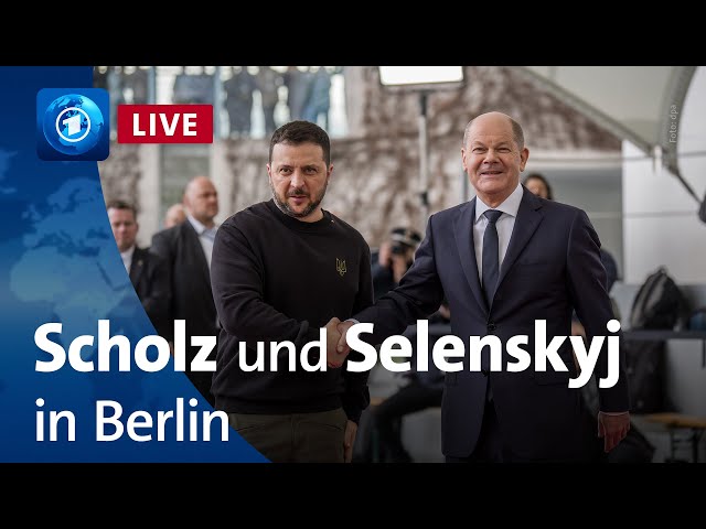 Pressekonferenz von Scholz und Selenskyj in Berlin