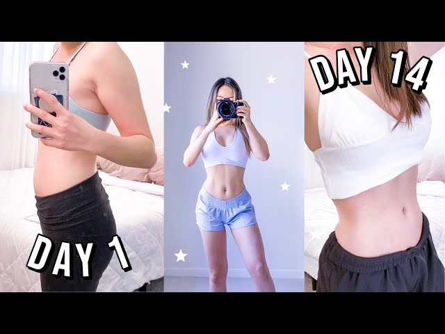 i tried chloe ting's abs workout challenge... (actually worked)