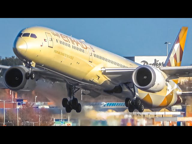 28 HEAVY AIRCRAFT TAKEOFFS | 777 787 A330 A350 | London Heathrow Plane Spotting
