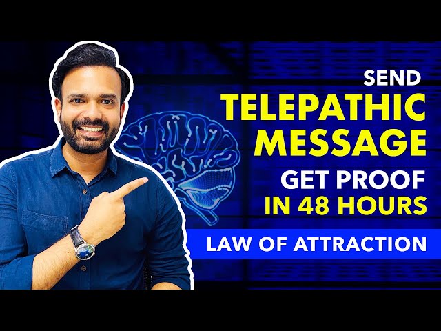 TELEPATHY Works in 48 Hours ✅ Send A TELEPATHIC MESSAGE To Anyone | Law of Attraction | Awesome AJ