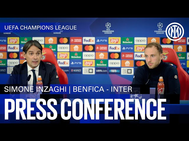 SIMONE INZAGHI AND CARLOS AUGUSTO | PRESS CONFERENCE PRE BENFICA-INTER | #UCL  23/24 🎙️⚫🔵