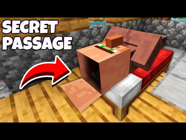 I found a SECRET PASSAGE in VILLAGER HEAD in Minecraft ! SECRET TUNNEL in a SECRET HOUSE !