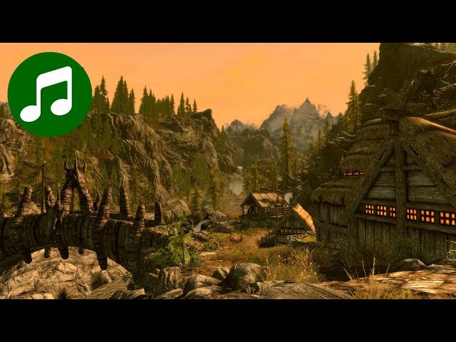 SKYRIM Ambient Music & Ambience 🎵 Dragon Bridge (Gaming Music | Skyrim Soundtrack | OST)