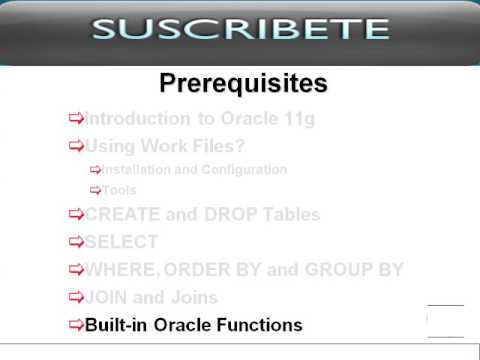 Intermediate Oracle 11G
