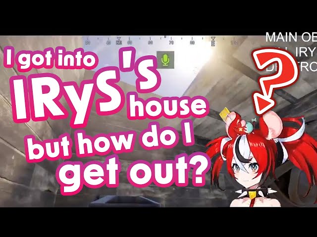 [JpSub] Bae "I got into IRyS's house, but how do I get out?"【RUST/Hololive Clip】