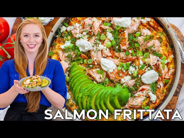 Easy Smoked Salmon Frittata - Weekend Breakfast & Brunch Recipe!