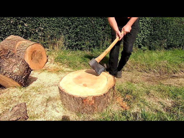 Splitting Wood with the Flick and Golf Swing