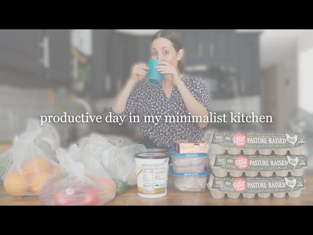 How I simplify cooking with ingredient prep | productive day in my minimalist kitchen