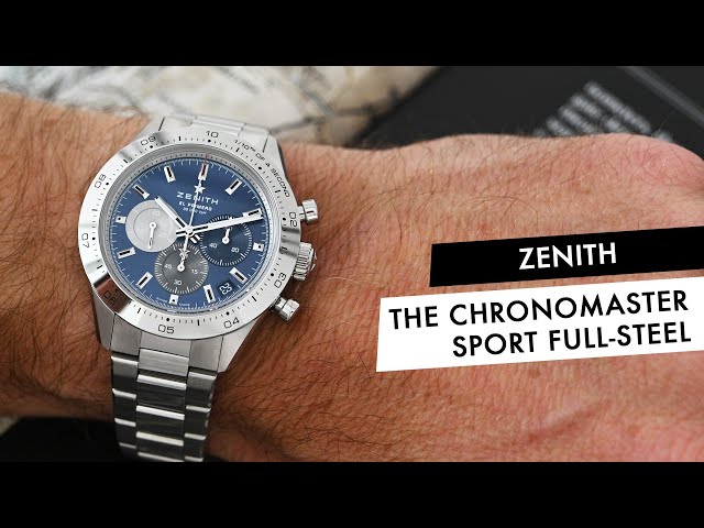 INTRODUCING: The Zenith Chronomaster Sport Now With Polished Steel Bezel & Metallic Blue Dial