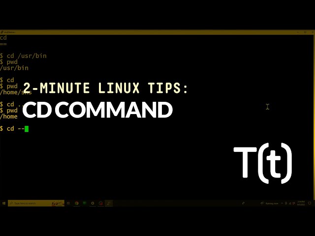 How to use the CD command